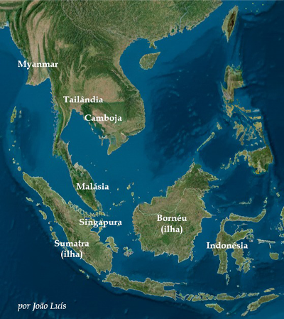 mapa sudeste asiatico 